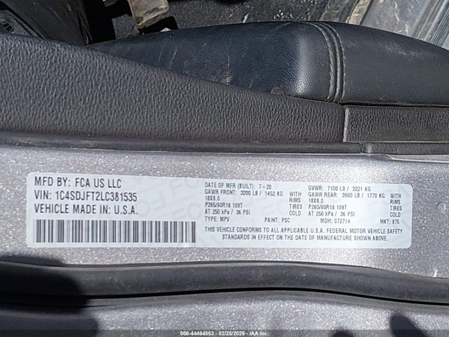 Dodge Durango Pursuit Awd 2020 1C4SDJFT2LC381535 Image 9