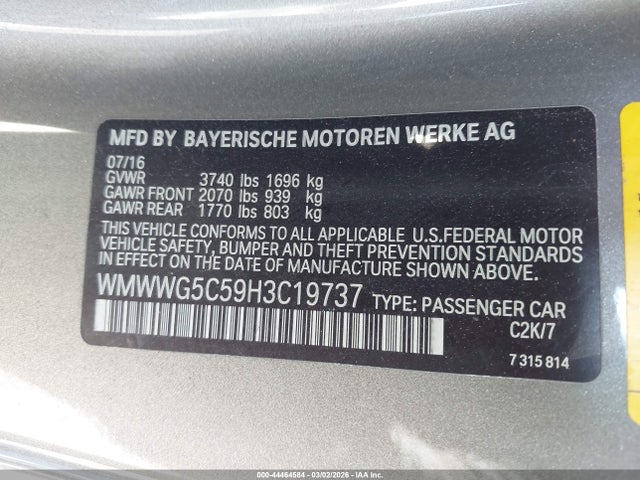 2017 MINI CONVERTIBLE WMWWG5C59H3C19737 Photo 8