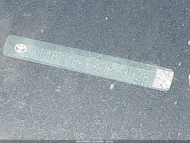 4T1B11HK6KU823928 Toyota CAMRY LE