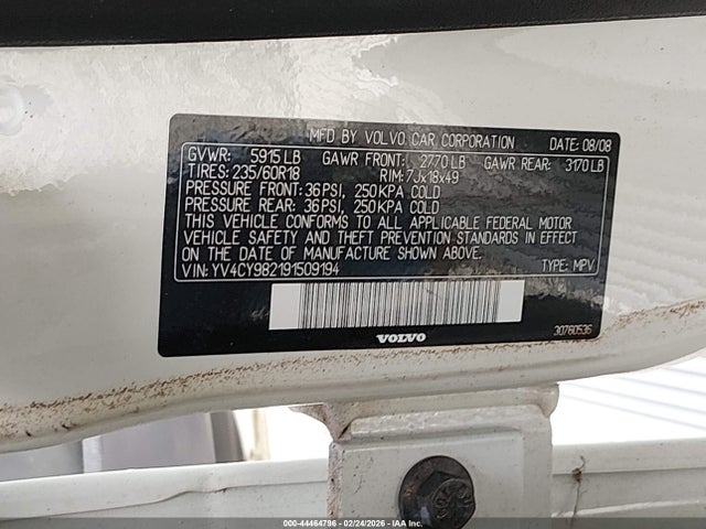 2009 VOLVO XC90 YV4CY982191509194 Photo 8