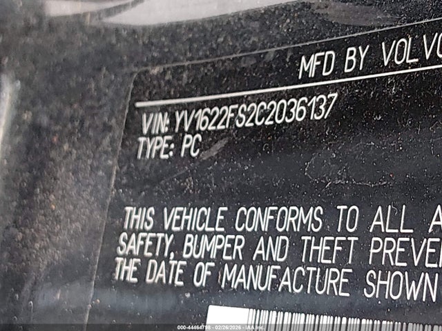 2012 VOLVO S60 YV1622FS2C2036137 Photo 8