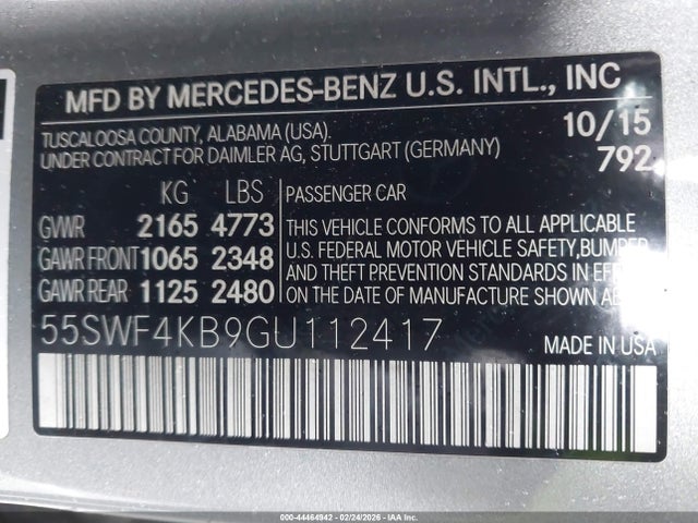 2016 MERCEDES-BENZ C 300 55SWF4KB9GU112417 Photo 8