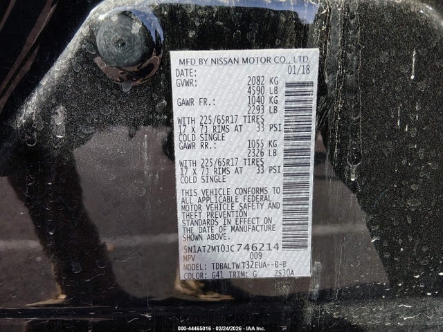 Nissan ROGUE SV 2018 5N1AT2MT0JC746214 Image 9