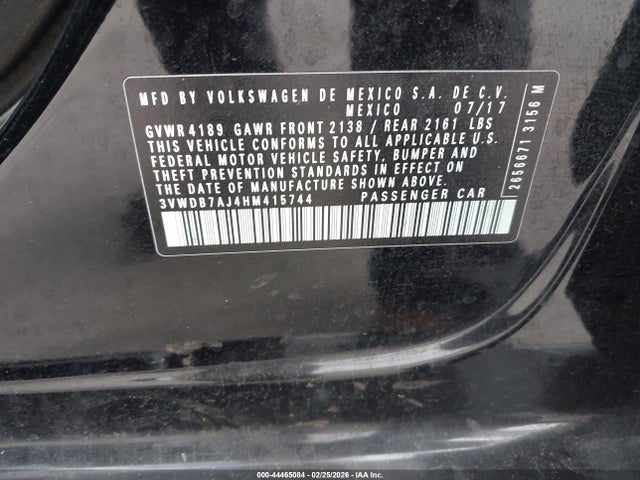 3VWDB7AJ4HM415744 Volkswagen Jetta 1.4t Se