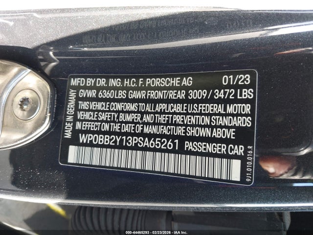 2023 PORSCHE TAYCAN CROSS TURISMO WP0BB2Y13PSA65261 Photo 8