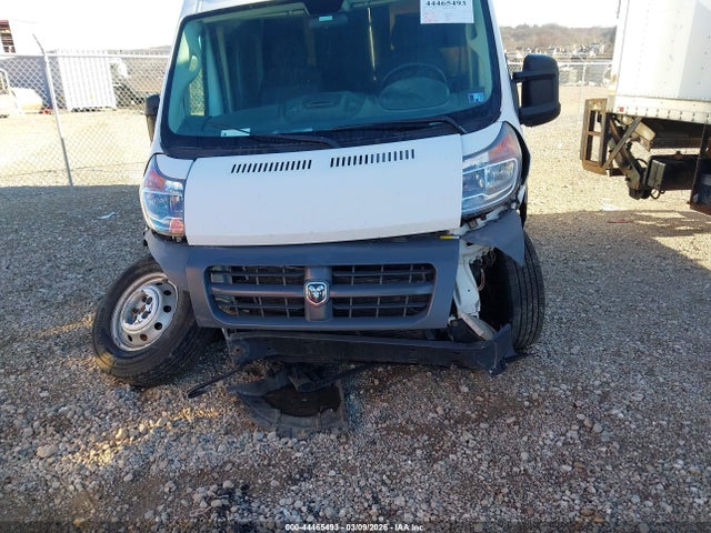 44465493 :رقم المزاد ، 3C6URVJG8JE114604 vin ، 2018 Ram Promaster 3500 Cargo Van High Roof 159 Wb Ext مزاد بيع