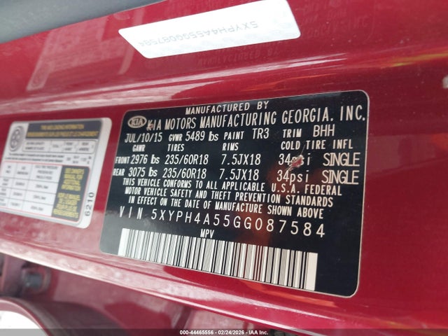 KIA Sorento 3.3l Ex 2016 5XYPH4A55GG087584 Image 9