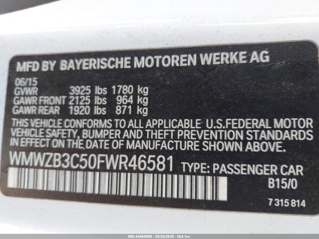 2015 MINI COUNTRYMAN WMWZB3C50FWR46581 Photo 8