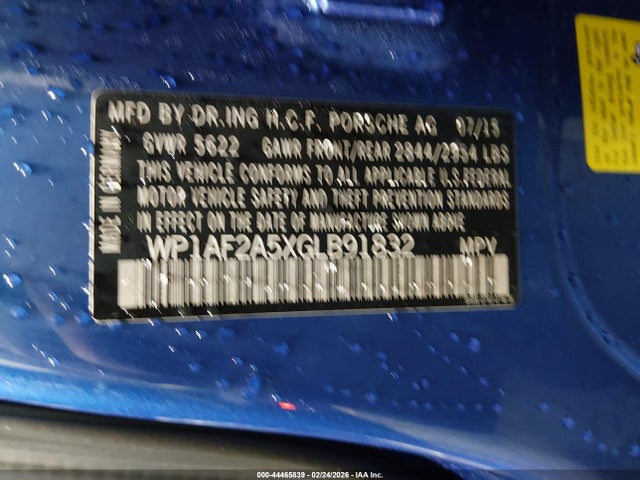 2016 PORSCHE MACAN WP1AF2A5XGLB91832 Photo 8