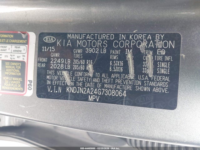 KIA Soul 2016 KNDJN2A24G7308064 Image 9