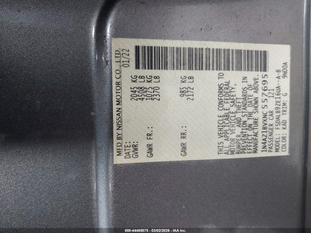 Nissan Leaf S 40 Kwh 2022 1N4AZ1BVXNC557695 Image 9