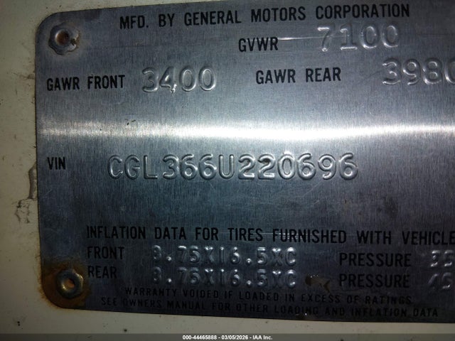 1976 CHEVROLET VAN CGL366U220696 Photo 8