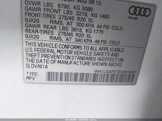 2014 AUDI Q7 WA1LGAFE7ED001450 Photo 8