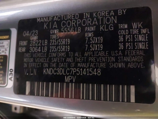 KIA Ev6 Wind 2023 KNDC3DLC7P5141548 Image 9