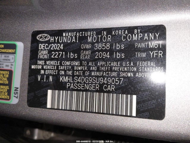 Hyundai Elantra Sel Convenience 2025 KMHLS4DG9SU949057 Image 9