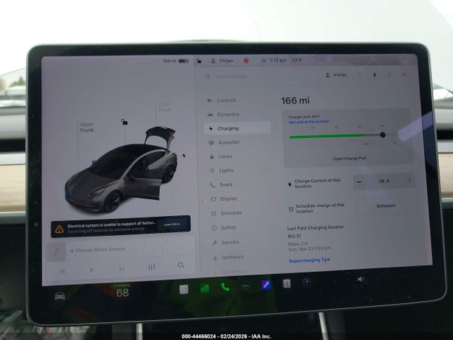 2017 Tesla Model 3 Long Range/standard მანქანა იყიდება აუქციონზე, vin: 5YJ3E1EA3HF002876, აუქციონის ნომერი: 44466024