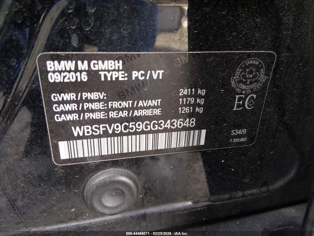 2016 BMW M5 WBSFV9C59GG343648 Photo 8