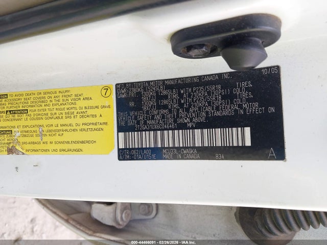 Продаж на аукціоні авто 2006 Lexus Rx 330, vin: 2T2GA31UX6C046461, номер лоту: 44466091