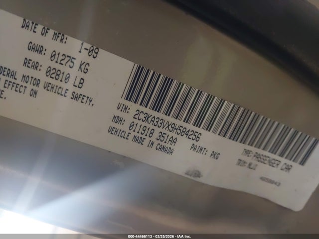 Aukcja sprzedaży 2009 Chrysler 300 Limited, vin: 2C3KA33VX9H584256, numer aukcji: 44466113