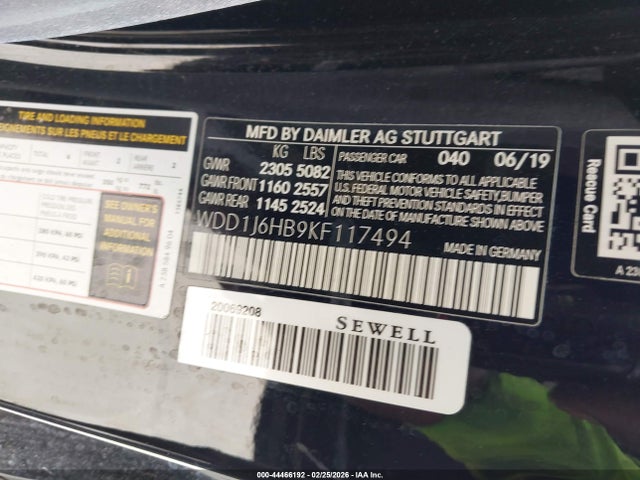 2019 MERCEDES-BENZ E 450 WDD1J6HB9KF117494 Photo 8