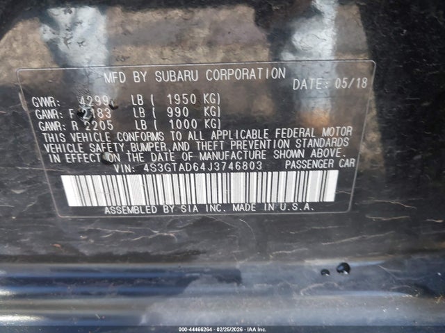 2018 SUBARU IMPREZA 4S3GTAD64J3746803 Photo 8
