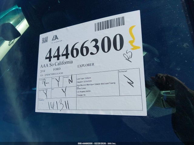 1FM5K7F88EGA14146 Ford Explorer Limited