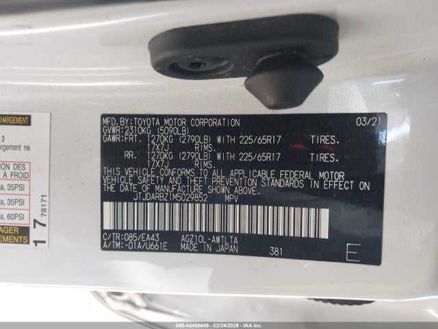 2021 LEXUS NX 300 JTJDARBZ1M5029852 Photo 8