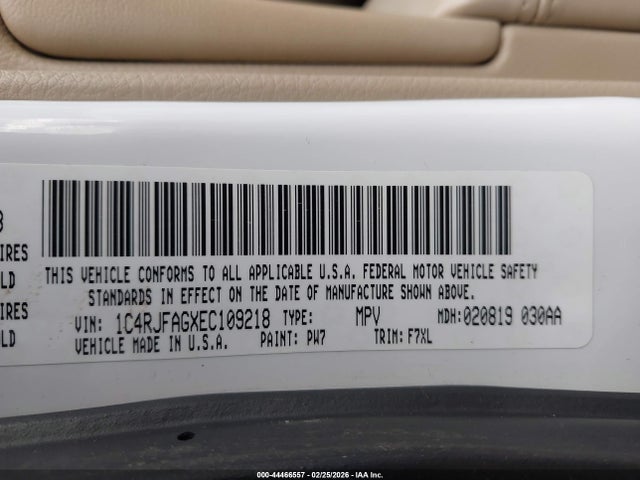 Jeep Grand Cherokee Laredo 2014 1C4RJFAGXEC109218 Image 9