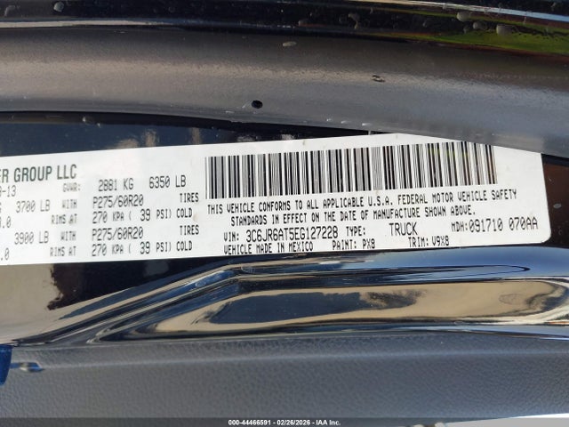 3C6JR6AT5EG127228 RAM 1500 Express