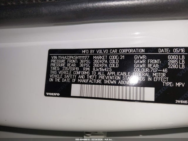 2017 VOLVO XC90 YV4A22PK5H1111177 Photo 8