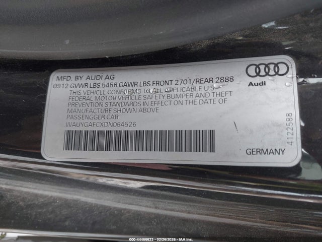 2013 AUDI A7 WAUYGAFCXDN064526 Photo 8