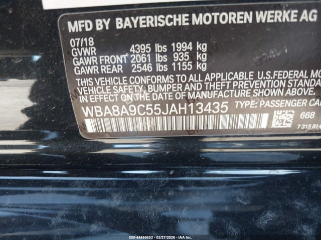 2018 BMW 320I WBA8A9C55JAH13435 Photo 8