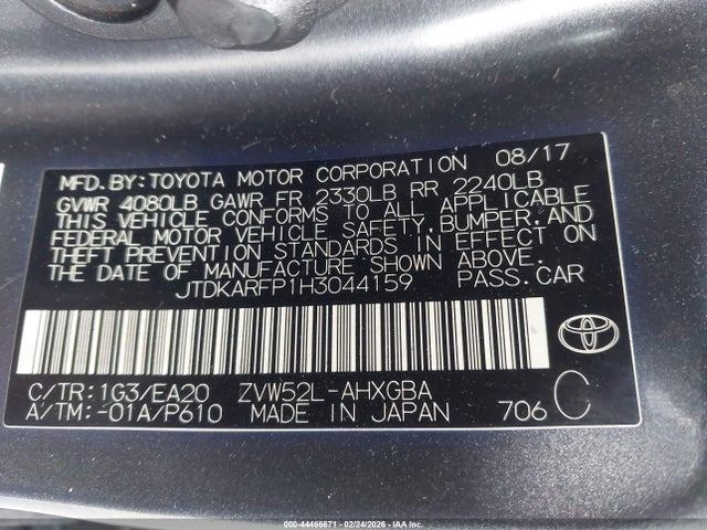 Toyota Prius Prime Premium 2017 JTDKARFP1H3044159 Image 9