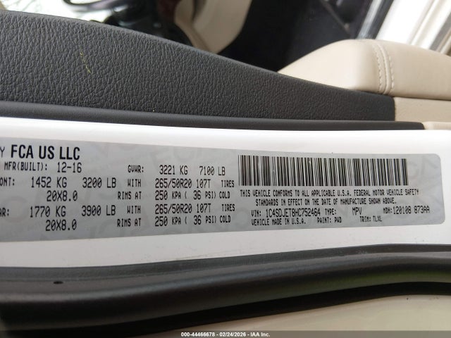 2017 DODGE DURANGO 1C4SDJET8HC752464 Photo 8