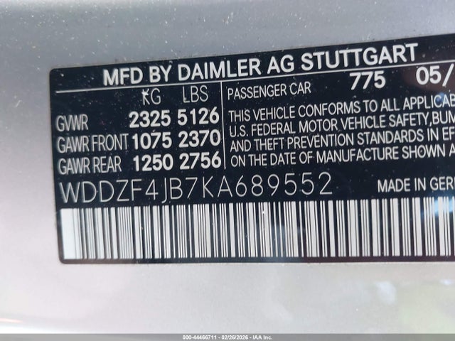 2019 MERCEDES-BENZ E 300 WDDZF4JB7KA689552 Photo 8