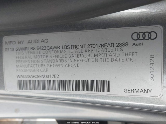 2014 AUDI A7 WAU2GAFC9EN031752 Photo 8