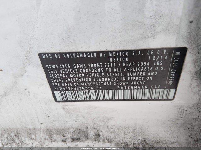 2015 VOLKSWAGEN GOLF GTI 3VW4T7AUXFM054752 Photo 8
