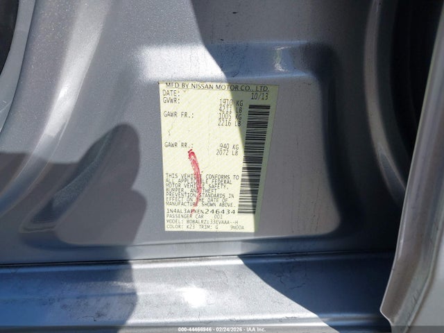 1N4AL3APXEN246434 Nissan Altima 2.5 S