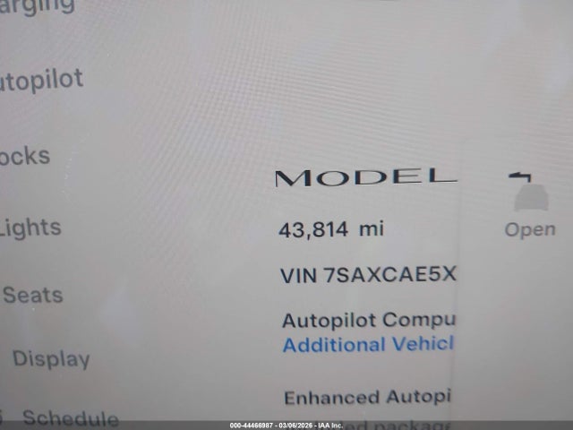 44466987 :رقم المزاد ، 7SAXCAE5XPF377952 vin ، 2023 Tesla Model X Dual Motor All-wheel Drive/standard Range مزاد بيع