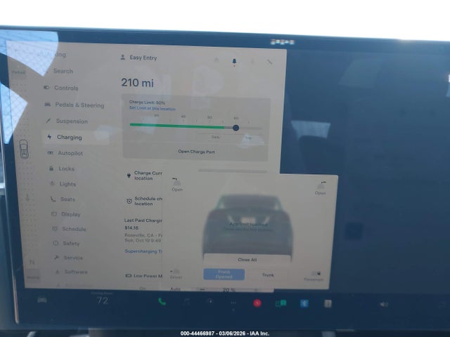 44466987 :رقم المزاد ، 7SAXCAE5XPF377952 vin ، 2023 Tesla Model X Dual Motor All-wheel Drive/standard Range مزاد بيع