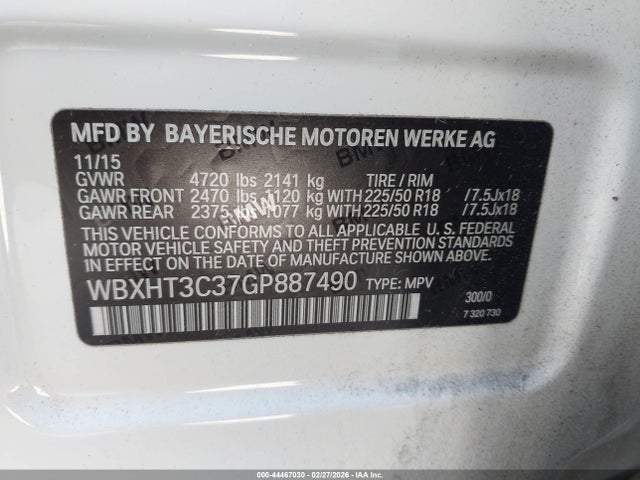 WBXHT3C37GP887490 BMW X1 Xdrive28i