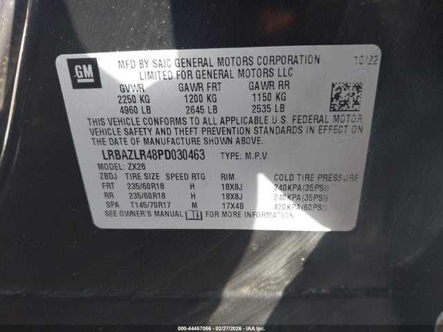 Aukcja sprzedaży 2023 Buick Envision Preferred Fwd, vin: LRBAZLR48PD030463, numer aukcji: 44467066