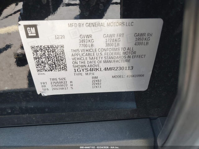 2021 CADILLAC ESCALADE ESV 1GYS4RKL4MR230113 Photo 8