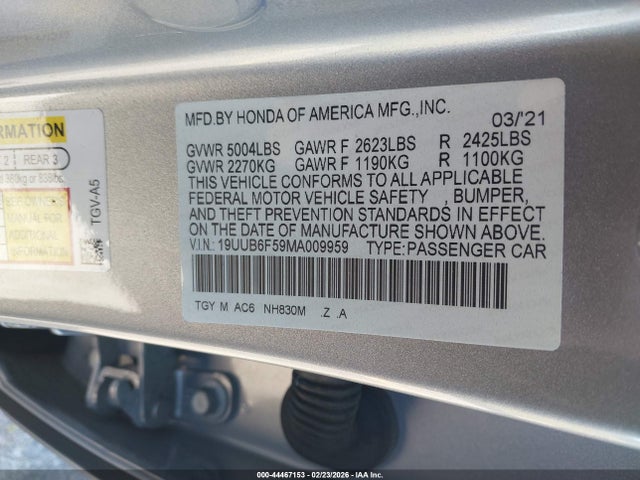 2021 ACURA TLX 19UUB6F59MA009959 Photo 8