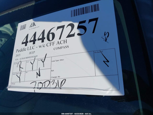 Jeep Compass Sport 2015 1C4NJCBB9FD361649 Image 12