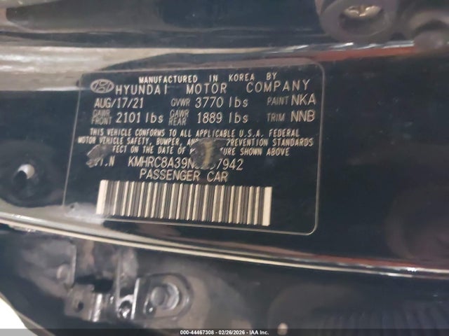 2022 HYUNDAI VENUE KMHRC8A39NU137942 Photo 8