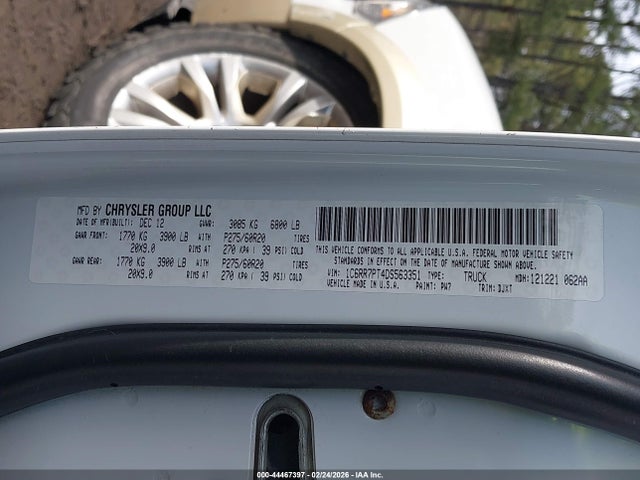 Продажа на аукционе авто 2013 Ram 1500 Laramie Longhorn Edition, vin: 1C6RR7PT4DS563351, номер лота: 44467397