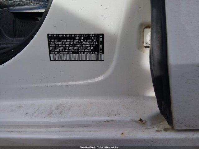 Aukcja sprzedaży 2012 Volkswagen Jetta 2.5l Se, vin: 3VWDP7AJXCM058676, numer aukcji: 44467406