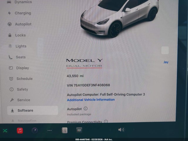 Aukcja sprzedaży 2022 Tesla Model Y Performance Dual Motor All-wheel Drive, vin: 7SAYGDEF3NF408068, numer aukcji: 44467546