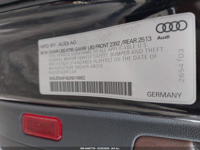 2018 AUDI A4 WAUDNAF48JN016662 Photo 8